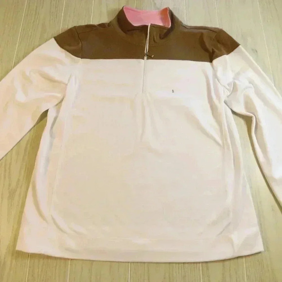 IZOD Women's PerformX Long Sleeve 1/4 Zip Golf Tennis Pullover Shirt Size XL NWT - Picture 1 of 10